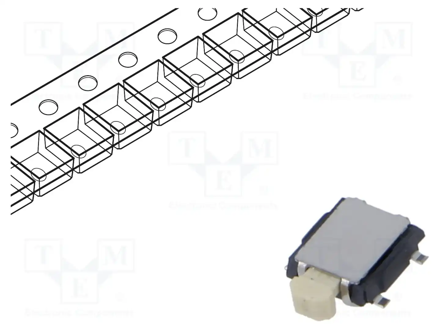 C&K PTS850VR18PSMTR LFS — Микропереключатели TACT