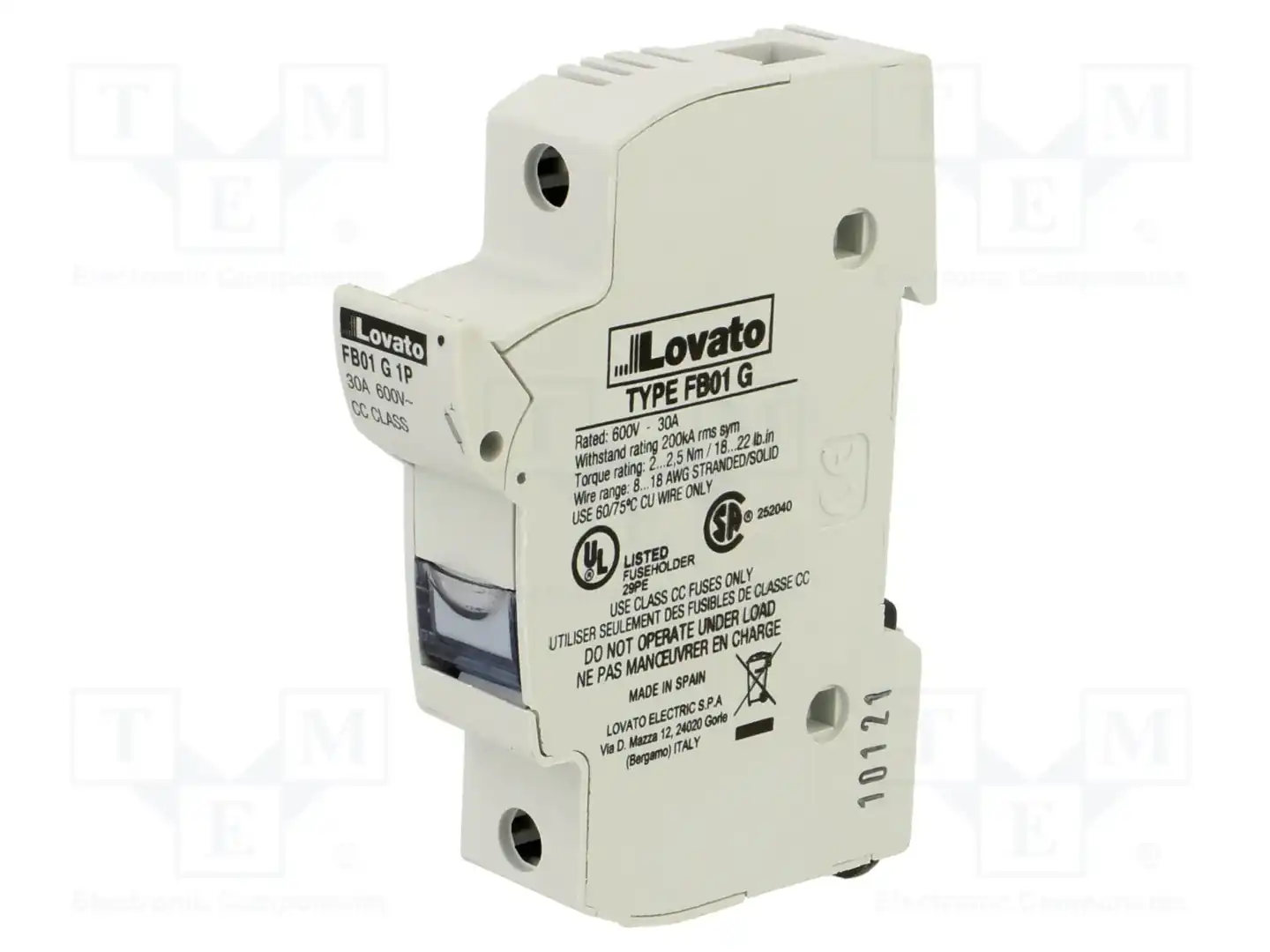 LOVATO ELECTRIC FB01G1P — Гнезда предохранительные на DIN-рейку