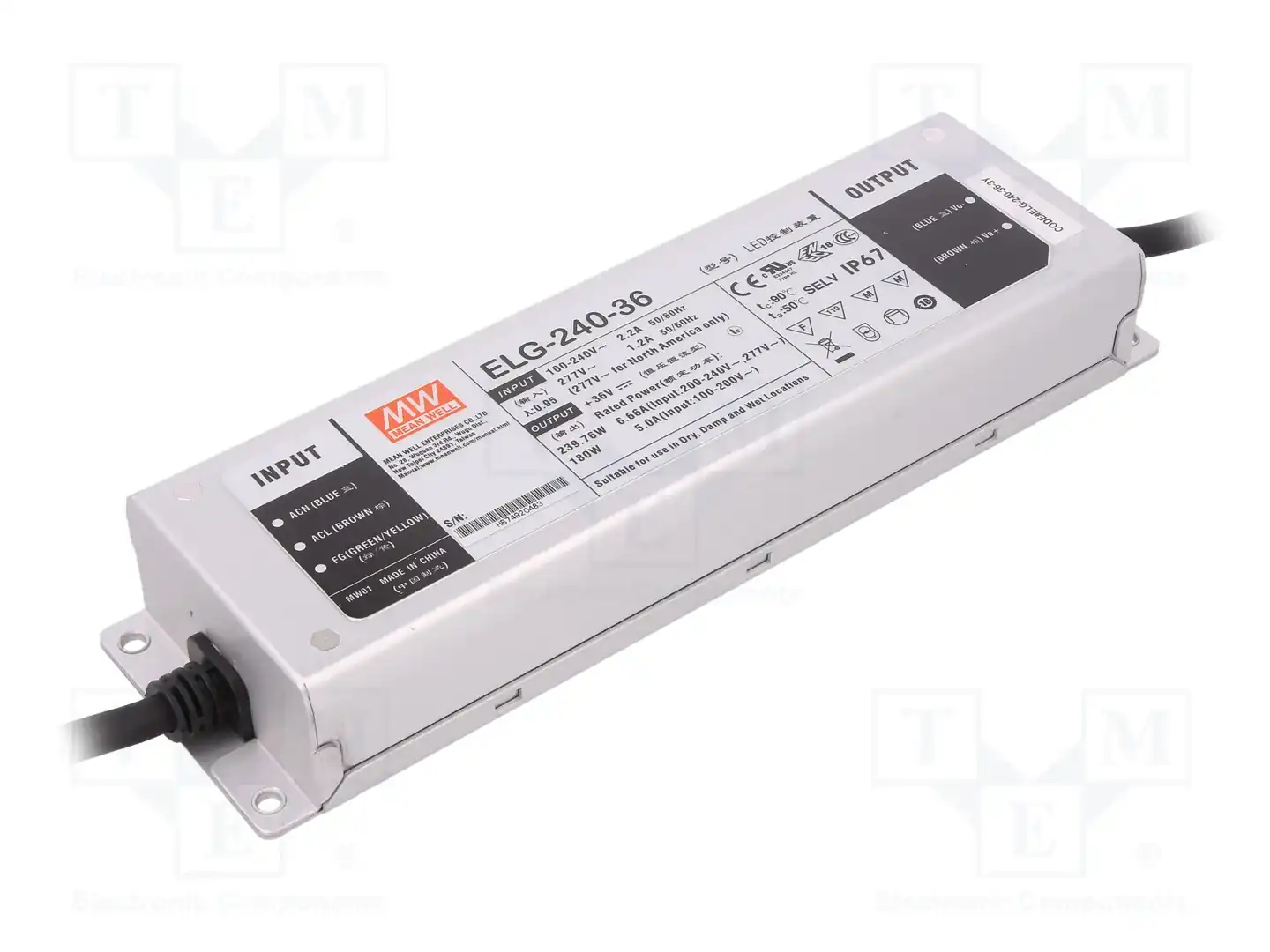 MEAN WELL ELG-240-36-3Y — Блоки питания для LED
