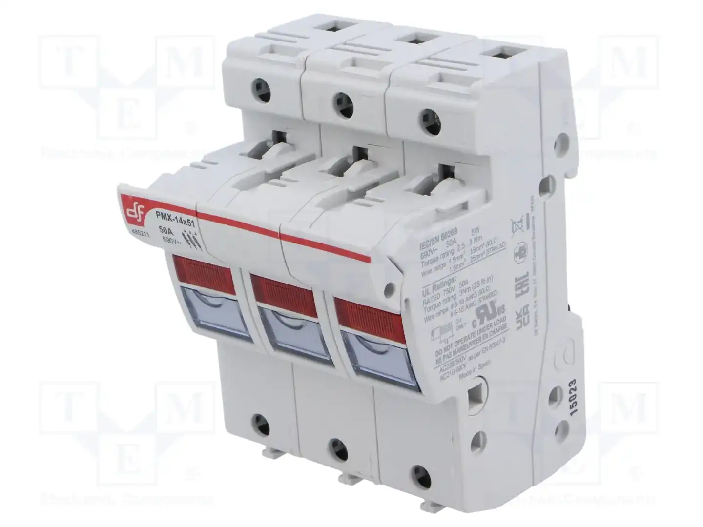 DF ELECTRIC 485211 — Гнезда предохранительные на DIN-рейку