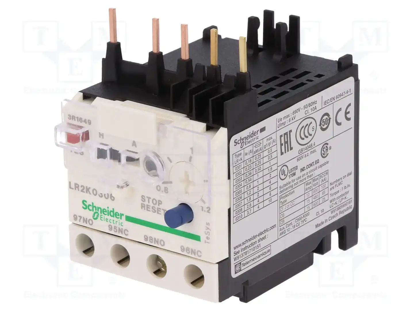 SCHNEIDER ELECTRIC LR2K0306 — Контакторы - дополнительное оборудование