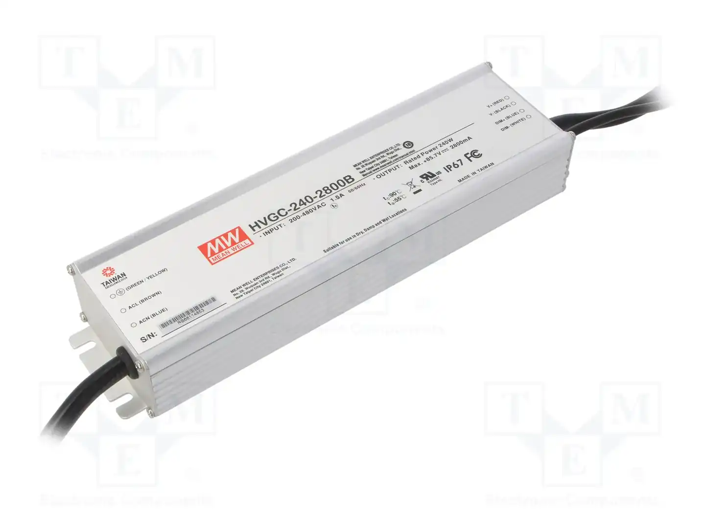 MEAN WELL HVGC-240-2800B — Блоки питания для LED