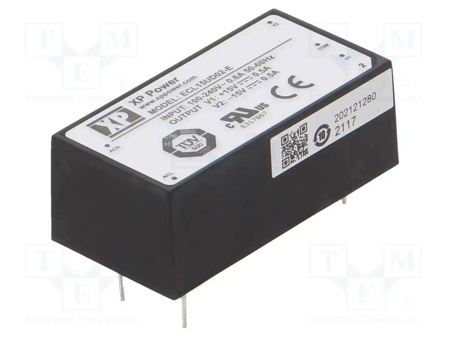 XP POWER ECL15UD02-E — Преобразователи AC/DC для PCB