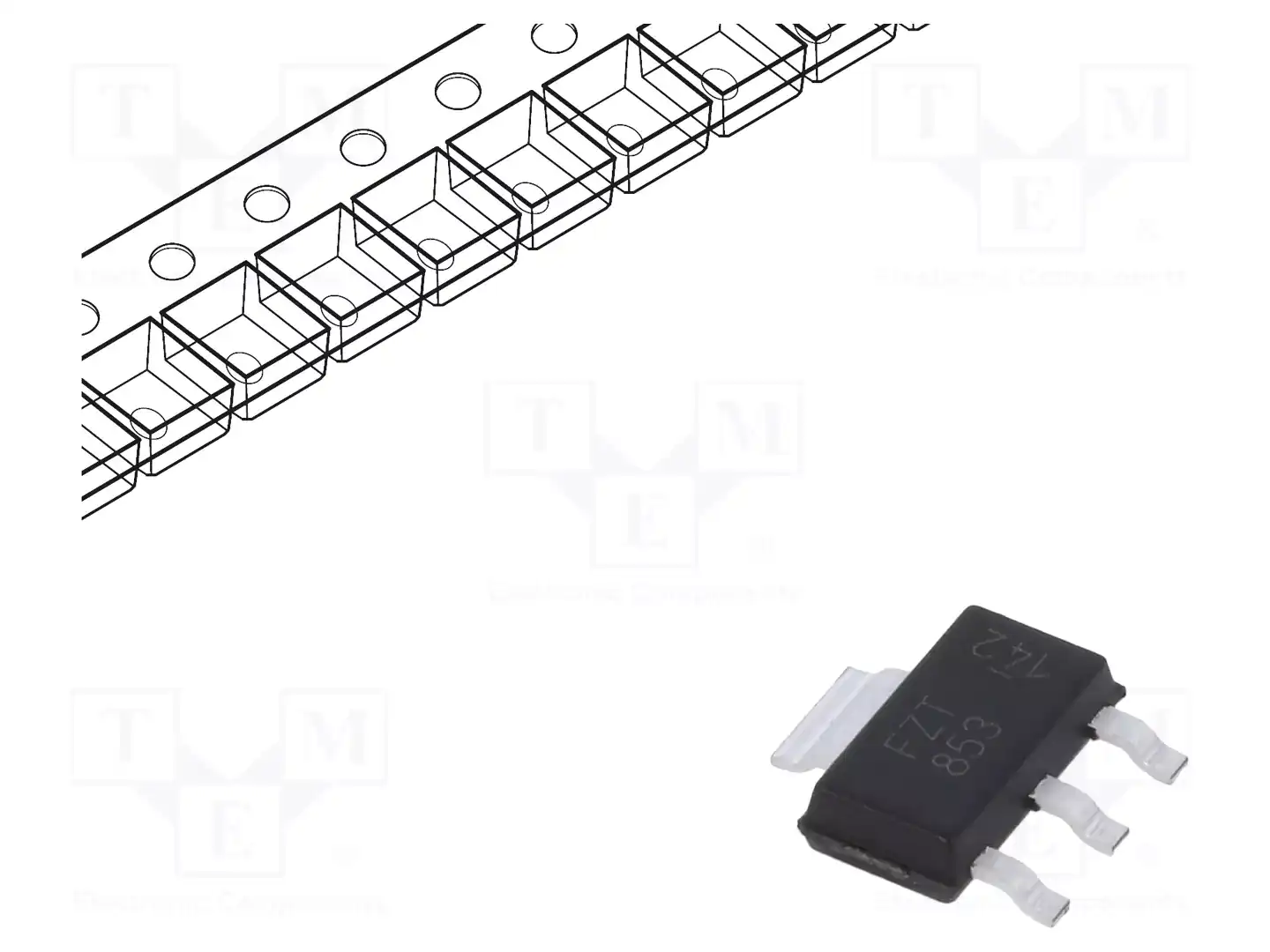 DIODES INCORPORATED FZT853TA — Транзисторы NPN SMD