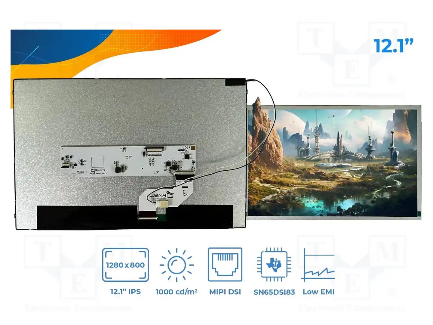 Riverdi SM-RVT121HVDNWN00 — Дисплеи TFT