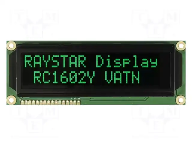 RAYSTAR OPTRONICS RC1602Y-LLG-JWVE — Дисплеи LCD буквенно-цифровые