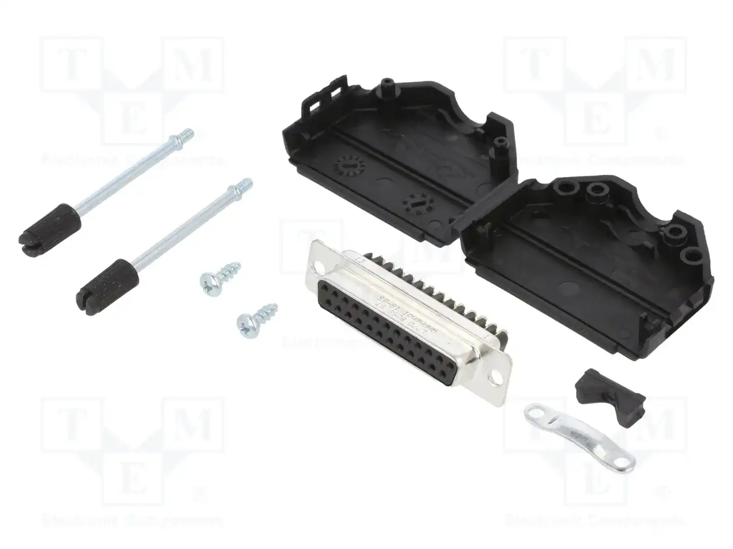 AMPHENOL COMMUNICATIONS SOLUTIONS L17DPPK25-BK+L77DB25SST — Комплектные штекеры D-Sub