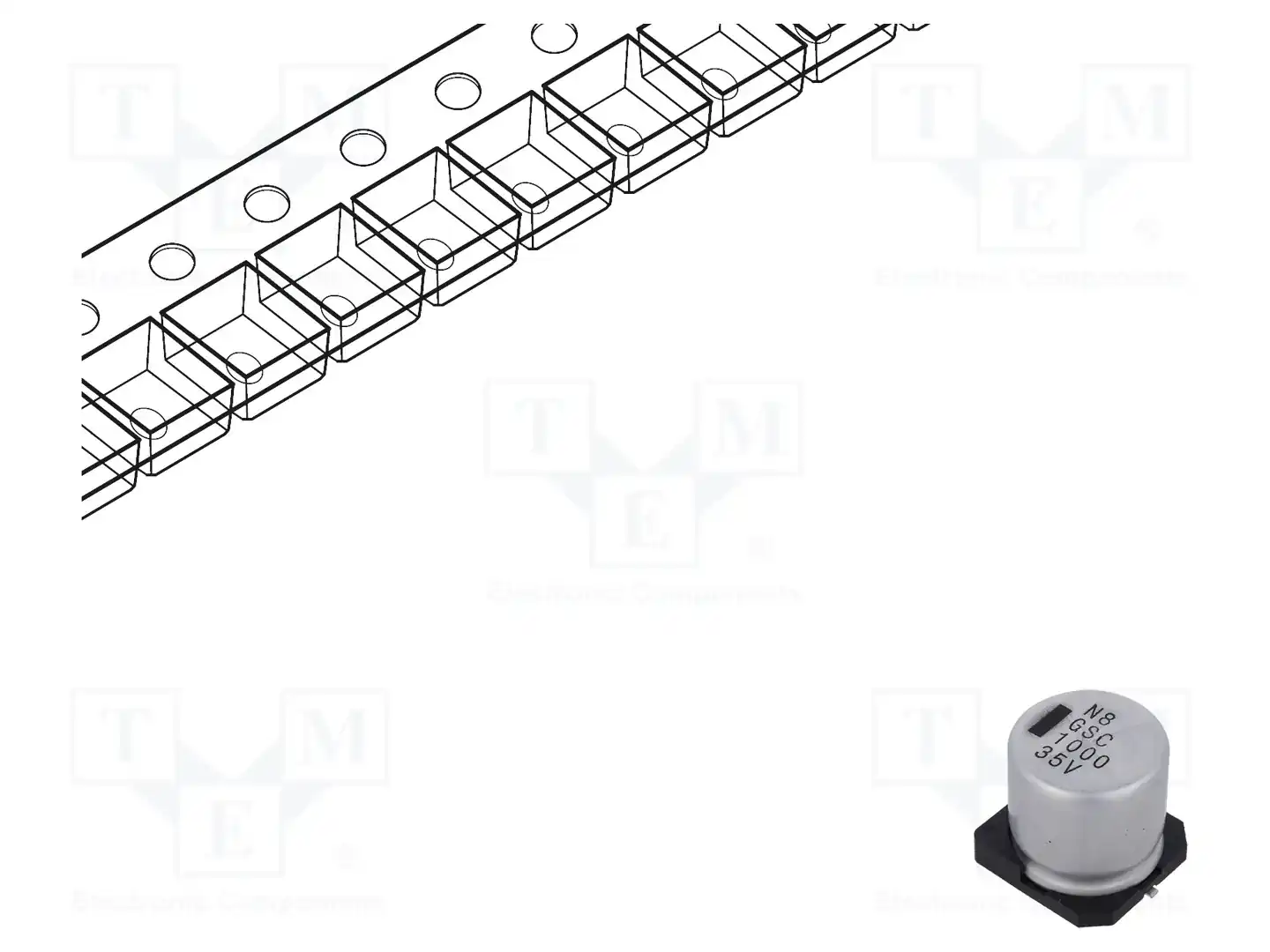 VISHAY GSC00AK1021VARL — Конденсаторы электролитические SMD