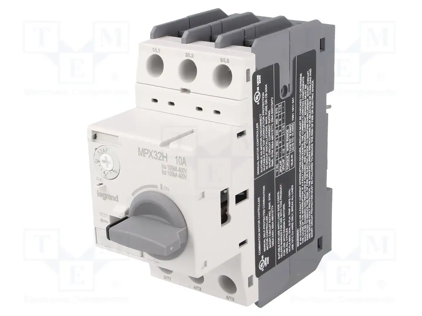 LEGRAND MPX3 32H 6-10A — Выключатели двигательные