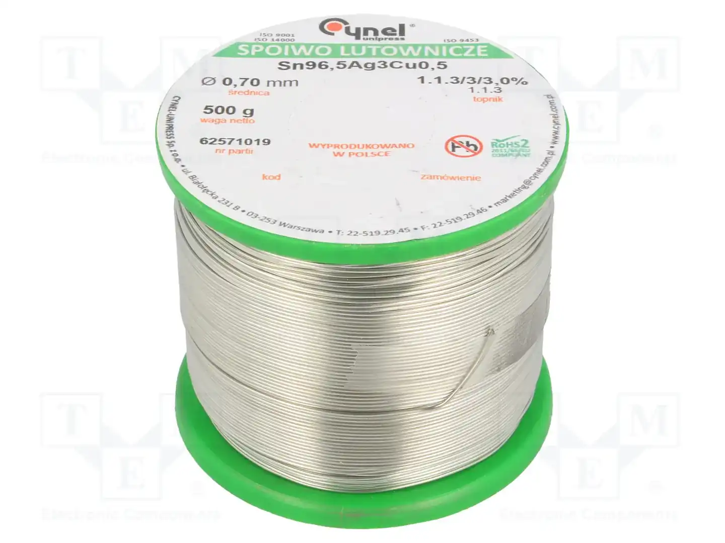 CYNEL SAC305 0.7MM 0.5KG — Паяльные провода бессвинцовые