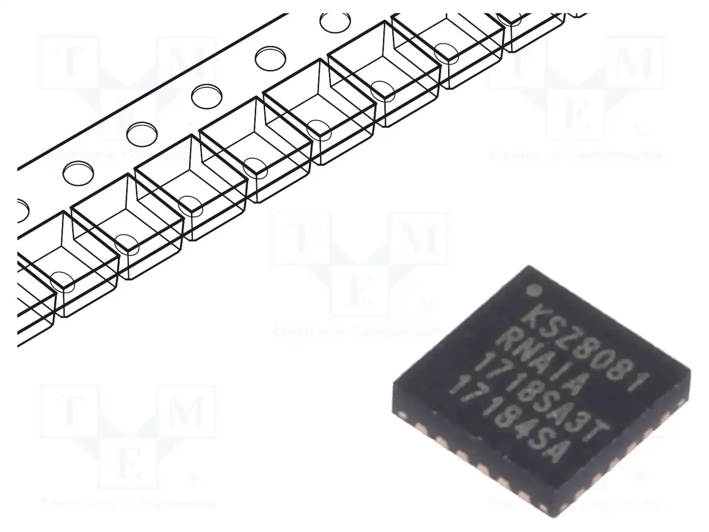 Microchip Technology KSZ8081RNAIA-TR — Микросхемы - интерфейс Ethernet