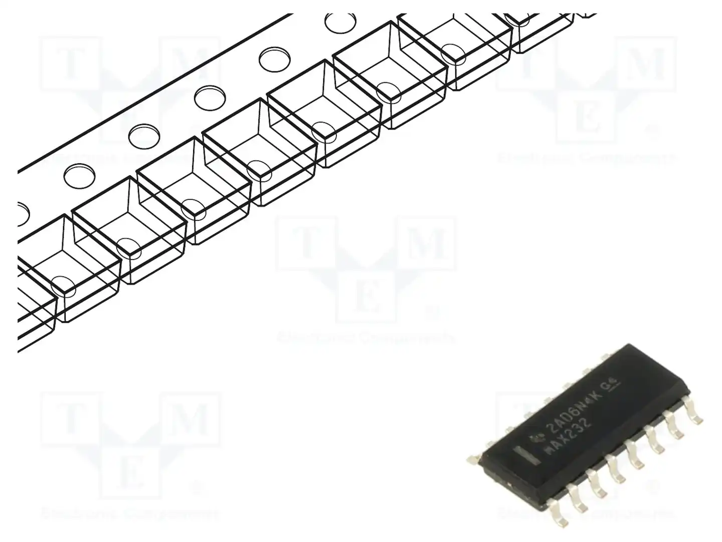 Texas Instruments MAX232DR — Микросхемы - RS232 / RS422 / RS485