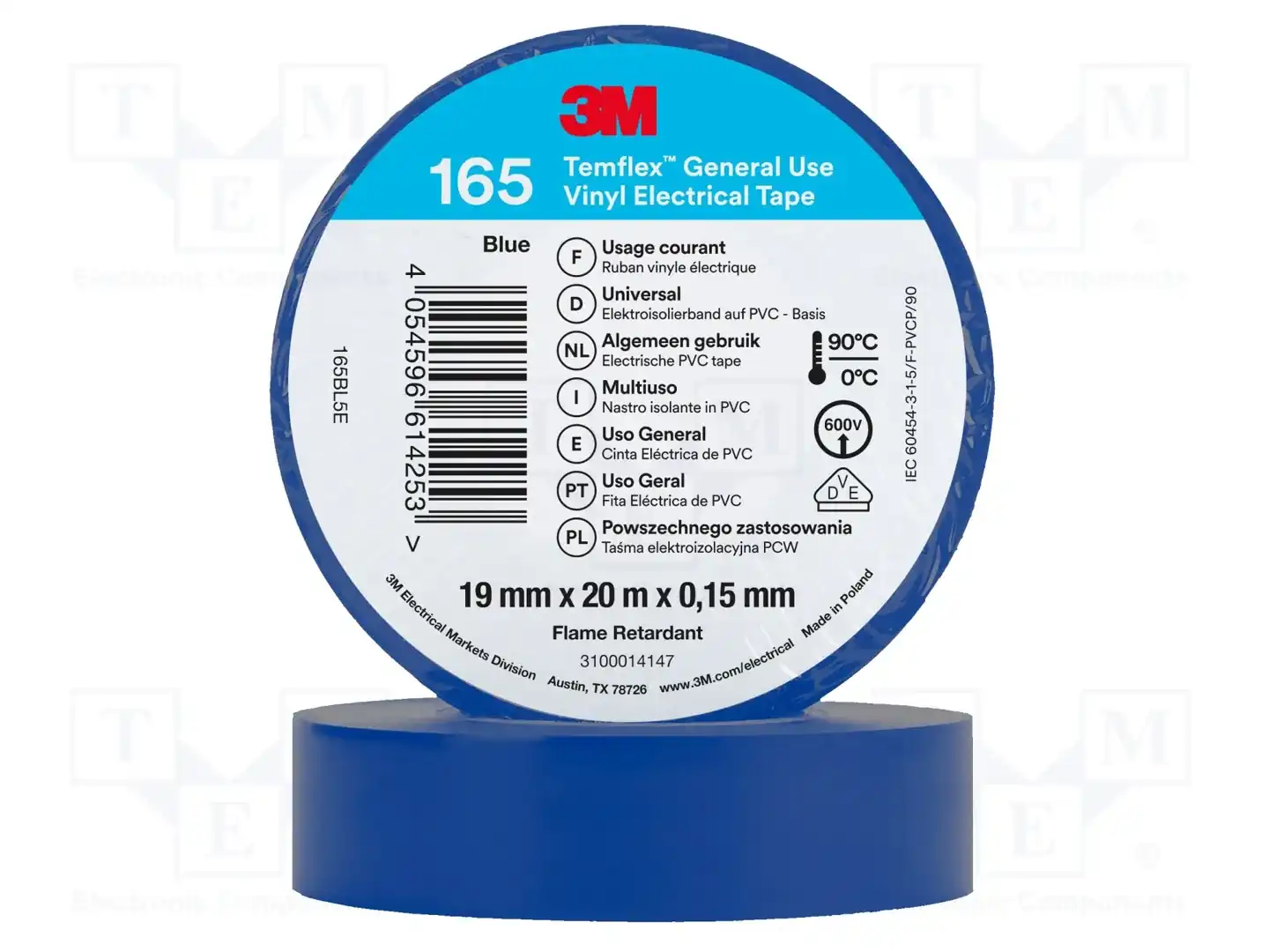3M 165BL5E TEMFLEX — Ленты изоляционные