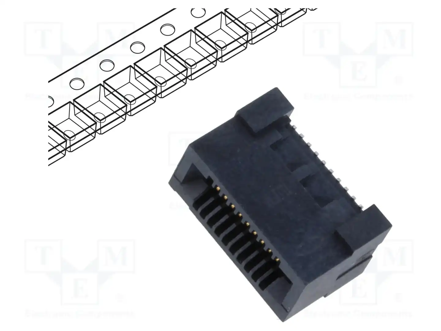 SAMTEC HSEC8-110-01-S-DV-A-K-TR — Разъeмы пластина - пластина