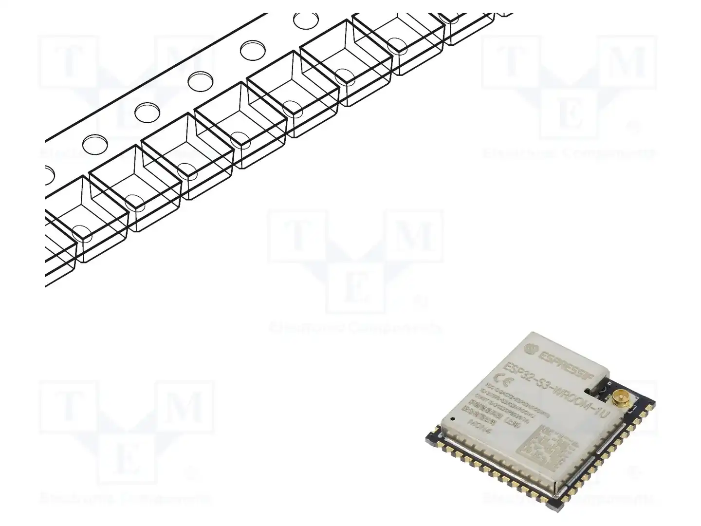 ESPRESSIF ESP32-S3-WROOM-1U-N4 — Модули IoT (WiFi/Bluetooth)