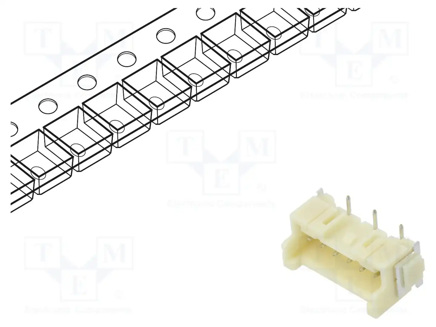 JST BM06B-XASS-TF — Разъeмы сигнальные растр 2,50мм