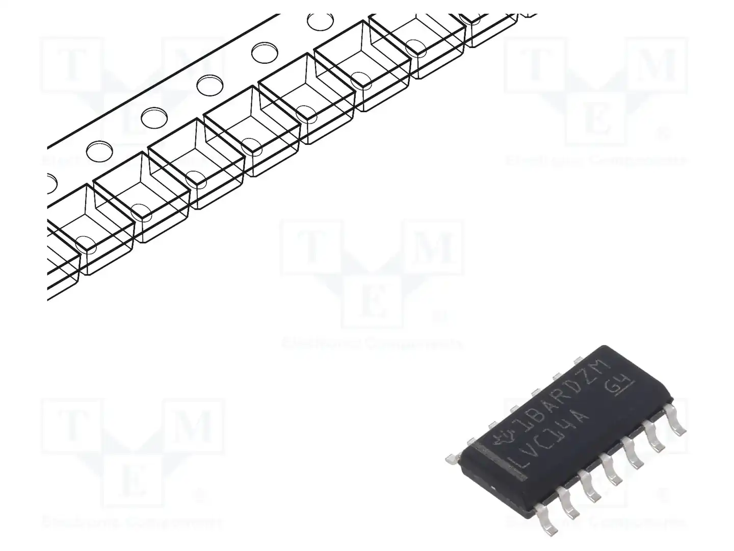 Texas Instruments SN74LVC14ADR — Ворота, инверторы