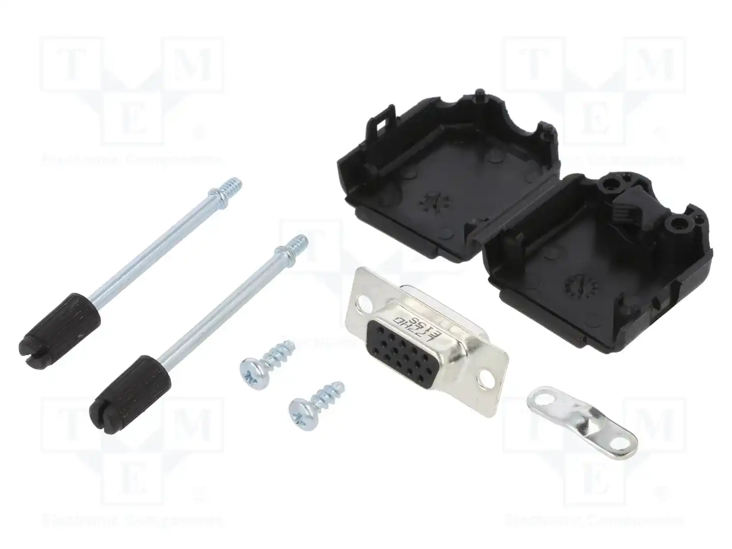 AMPHENOL COMMUNICATIONS SOLUTIONS L17DPPK09-BK+L77HDE15S — Комплектные штекеры D-Sub
