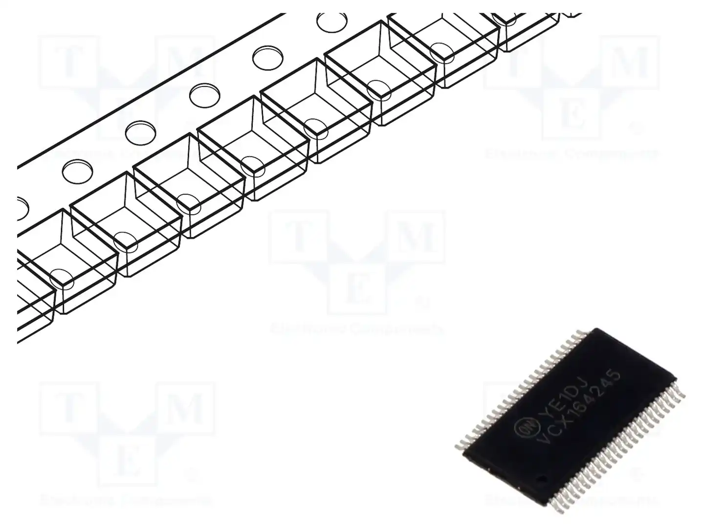 onsemi 74VCX164245MTDX — Логические конверторы