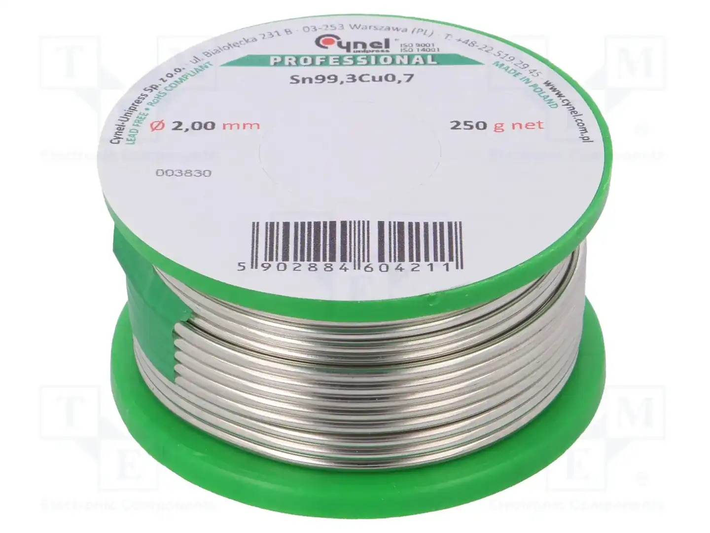 CYNEL SN99,3CU0,7-BT 2.00 250G — Паяльные провода бессвинцовые