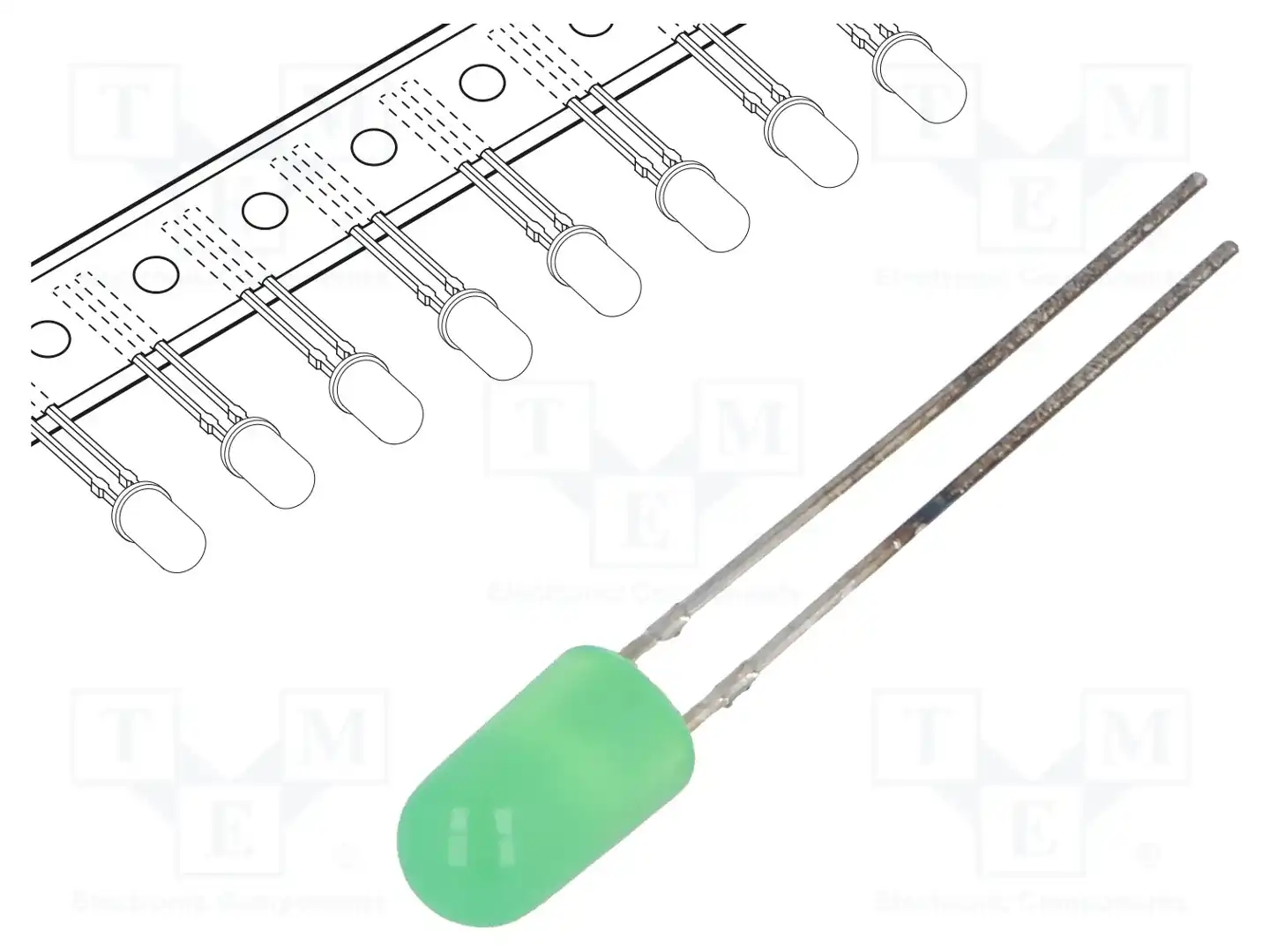 OPTOSUPPLY OSNG5134B-T — Круглые светодиоды THT