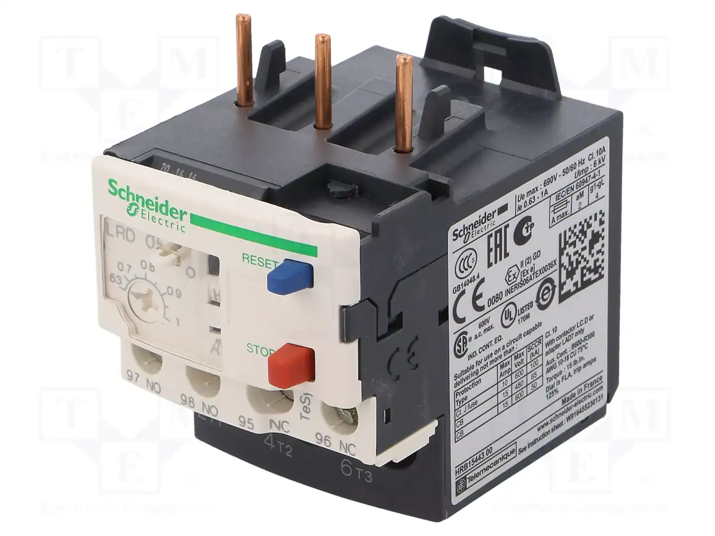 SCHNEIDER ELECTRIC LRD05 — Контакторы - дополнительное оборудование