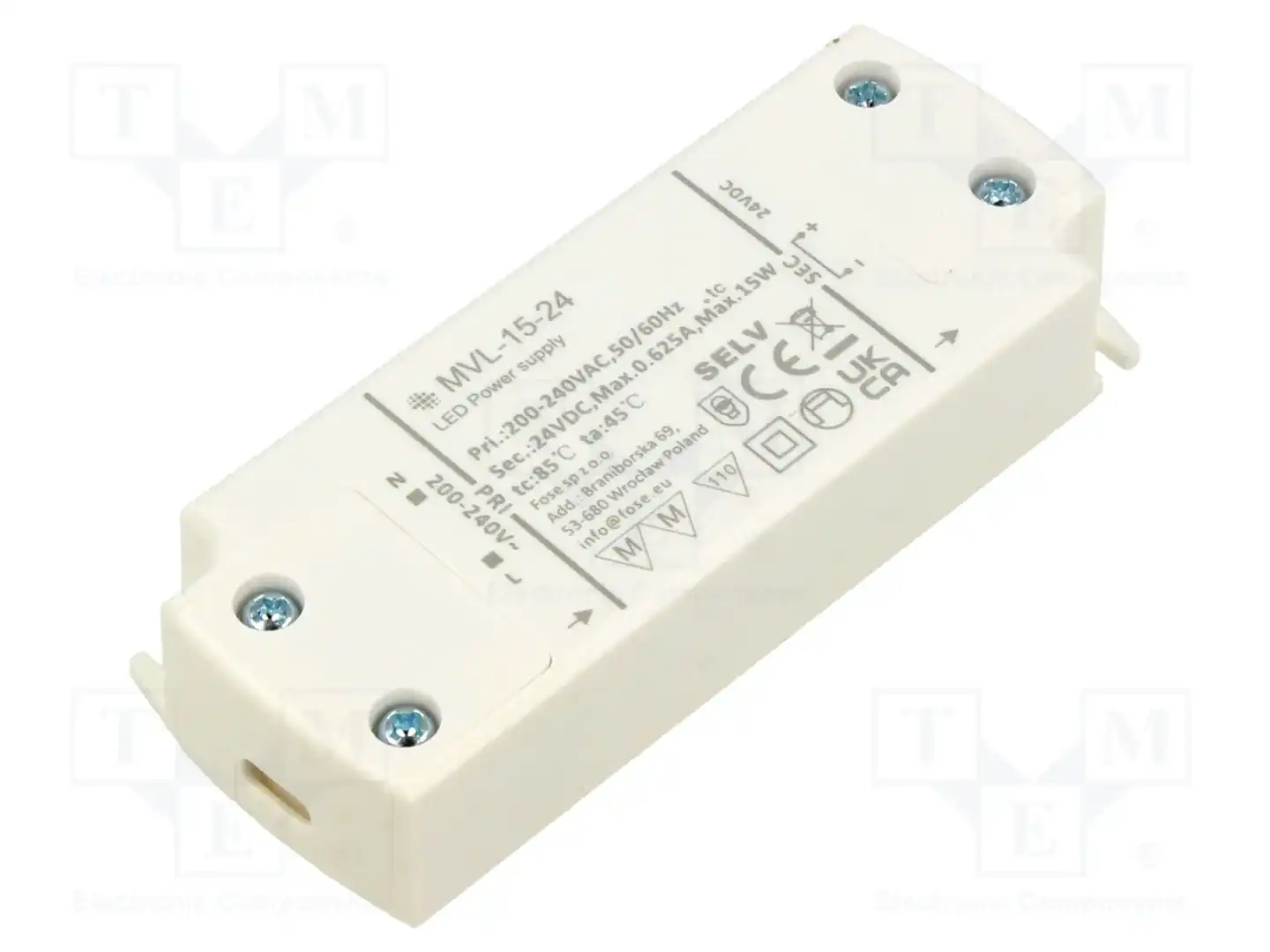 FOSE MVL-15-24 — Блоки питания для LED