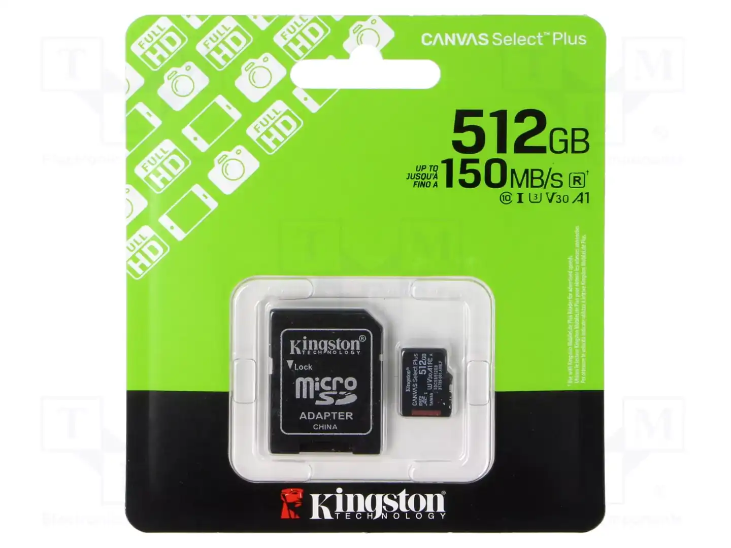 KINGSTON TECHNOLOGY SDCS3/512GB — Карты памяти