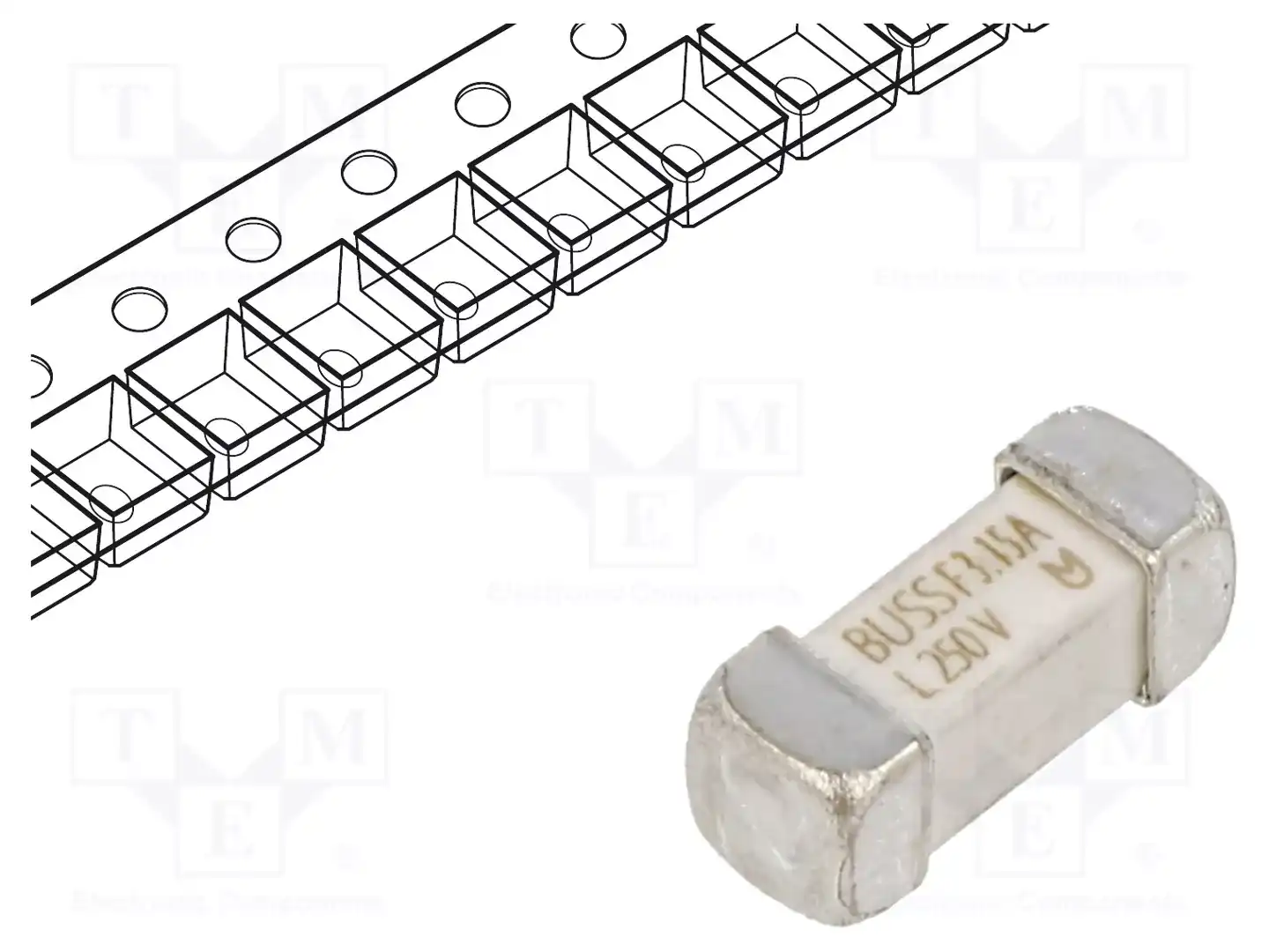 EATON/BUSSMANN TR-1245UMFF3-15-R — Предохранители SMD UMF быстродействующие