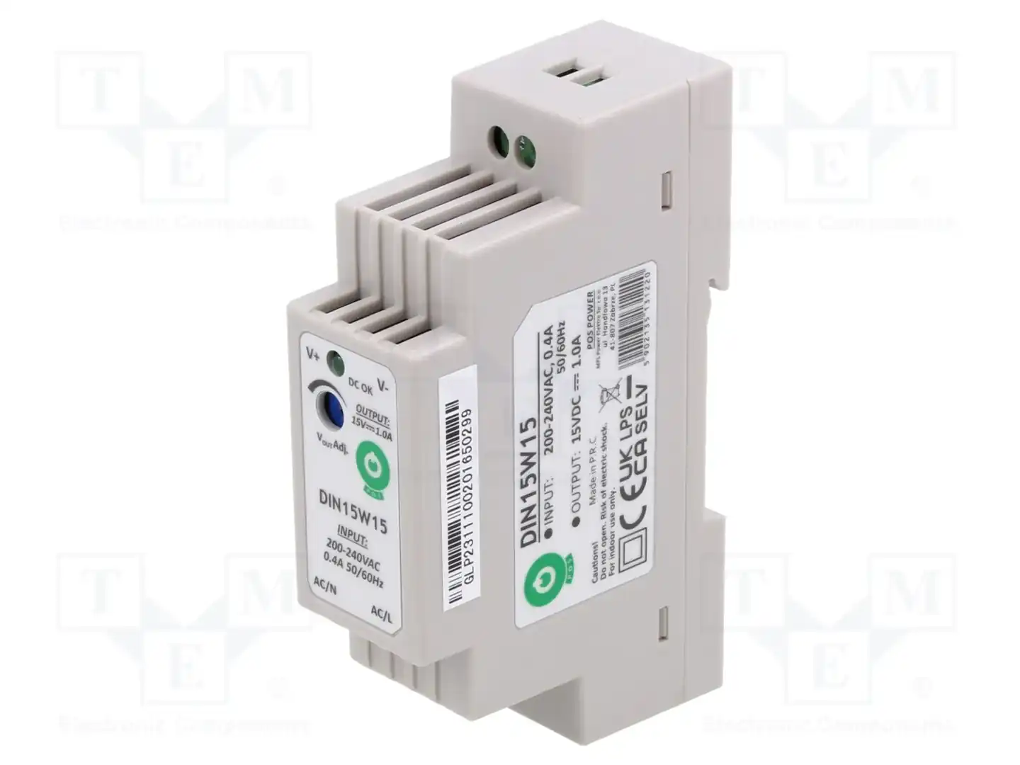 POS POS DIN15W15 — Блоки питания на DIN-рейку DIN15W15