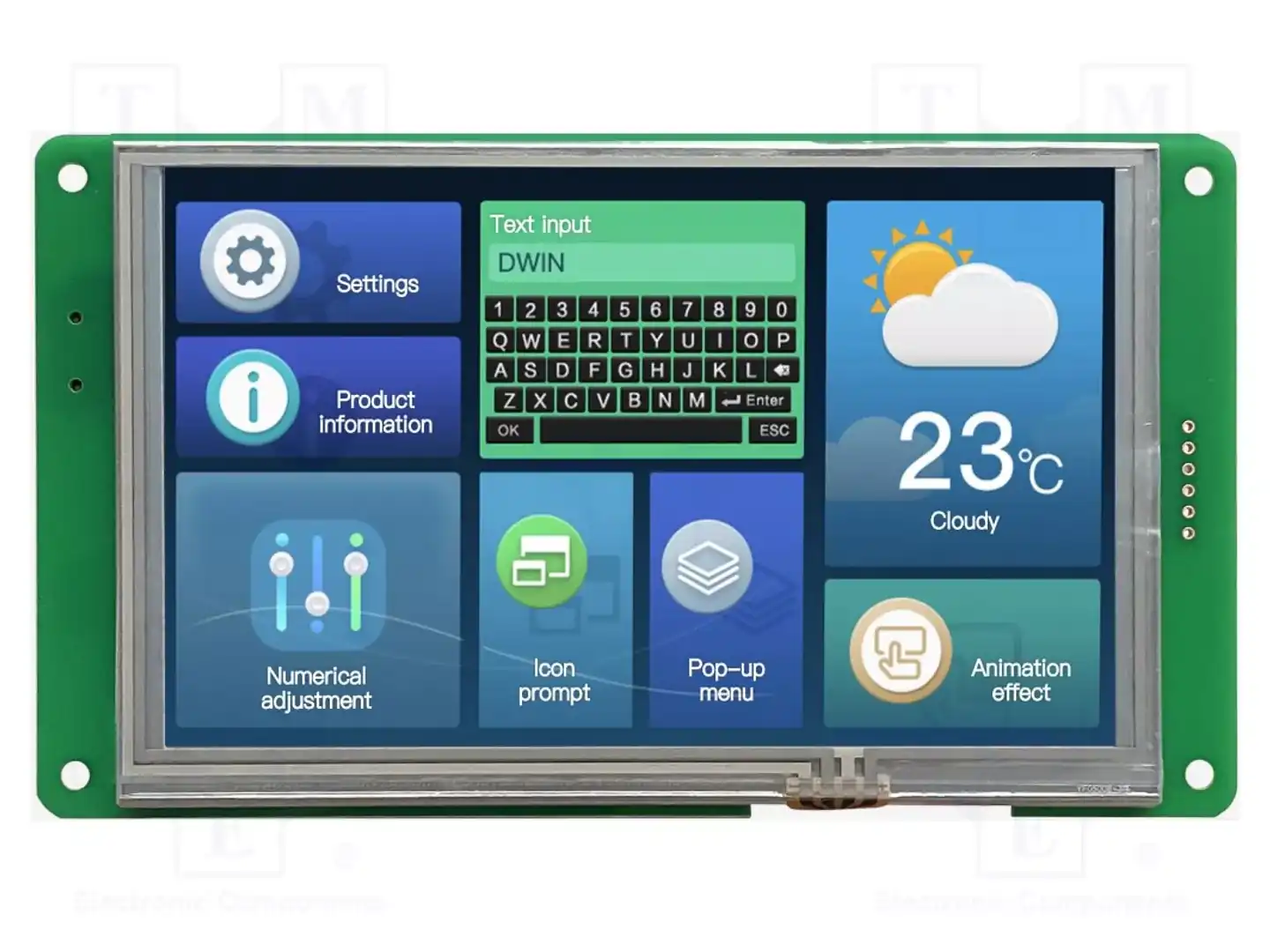 Dwin Technology DMG80480C050_03WTR — Интеллигентные дисплеи