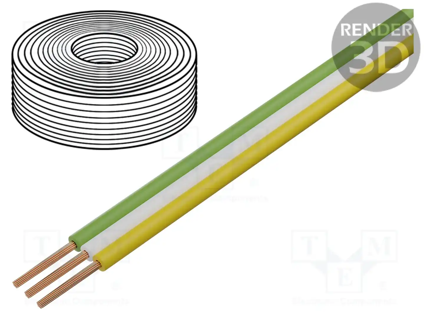 DONAU ELEKTRONIK 318-354 — Провода ленточные многоцветные