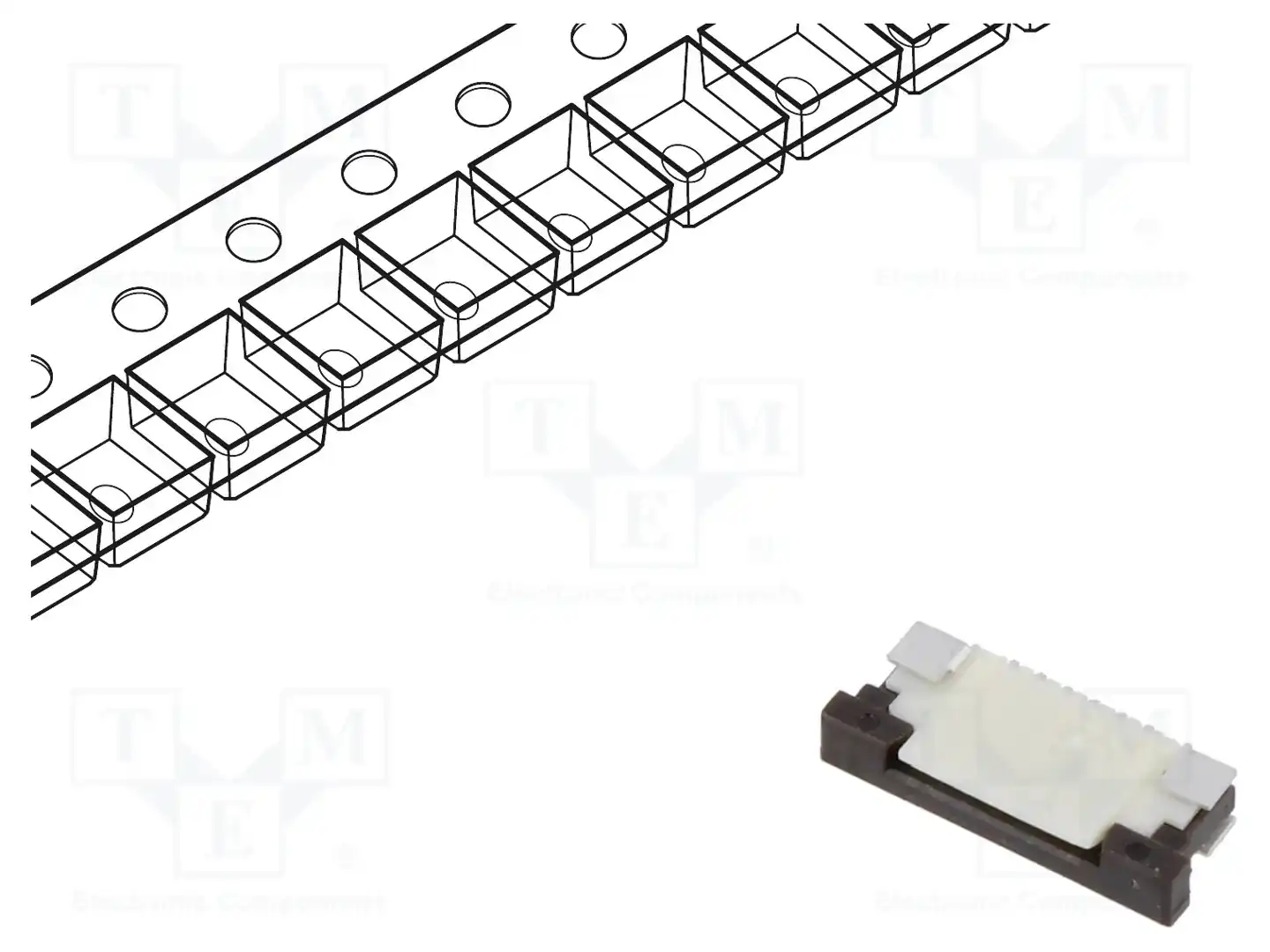 GCT FFC3B11-06-T — Разъeмы FFC/FPC растр 1,00мм