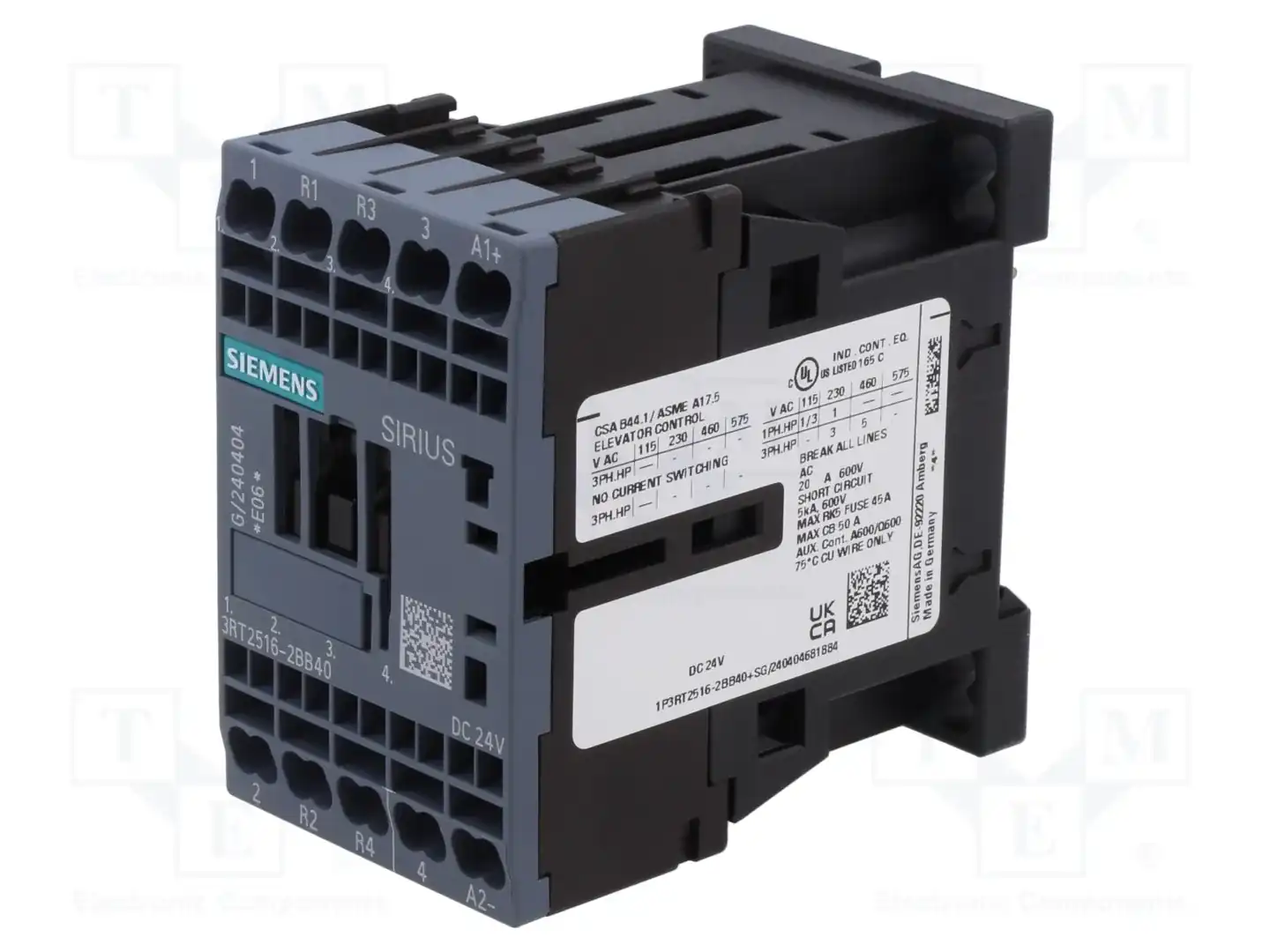 SIEMENS 3RT2516-2BB40 — Контакторы - главные модули