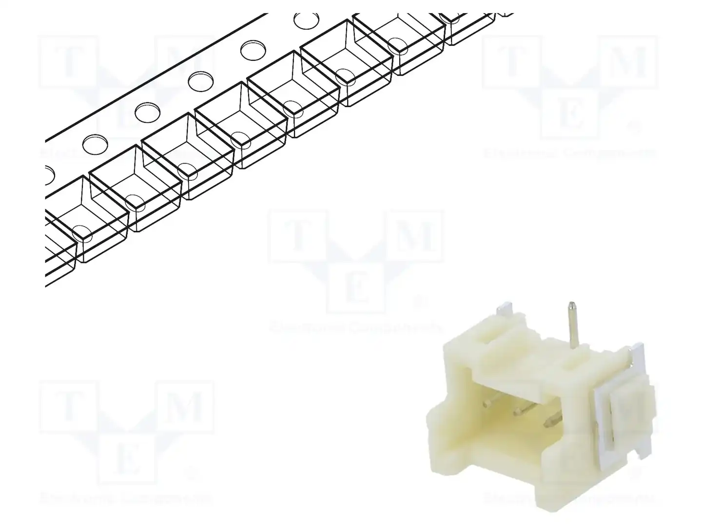 JST BM03B-XASS-TF — Разъeмы сигнальные растр 2,50мм