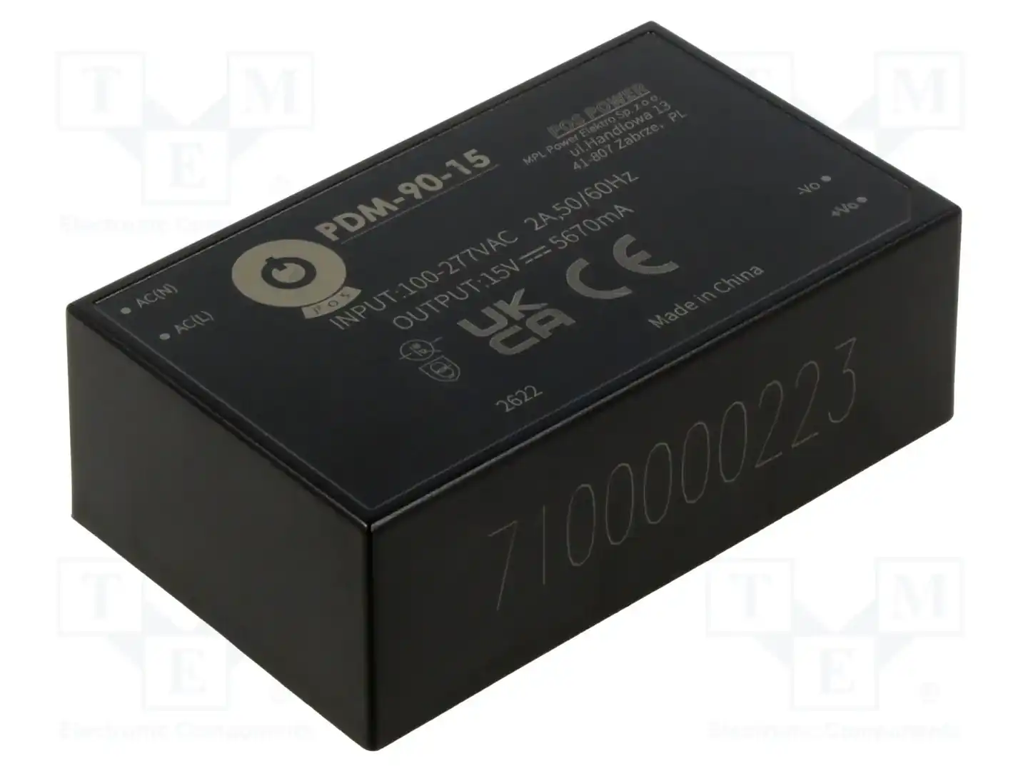 POS PDM-90-15 — Преобразователи AC/DC для PCB
