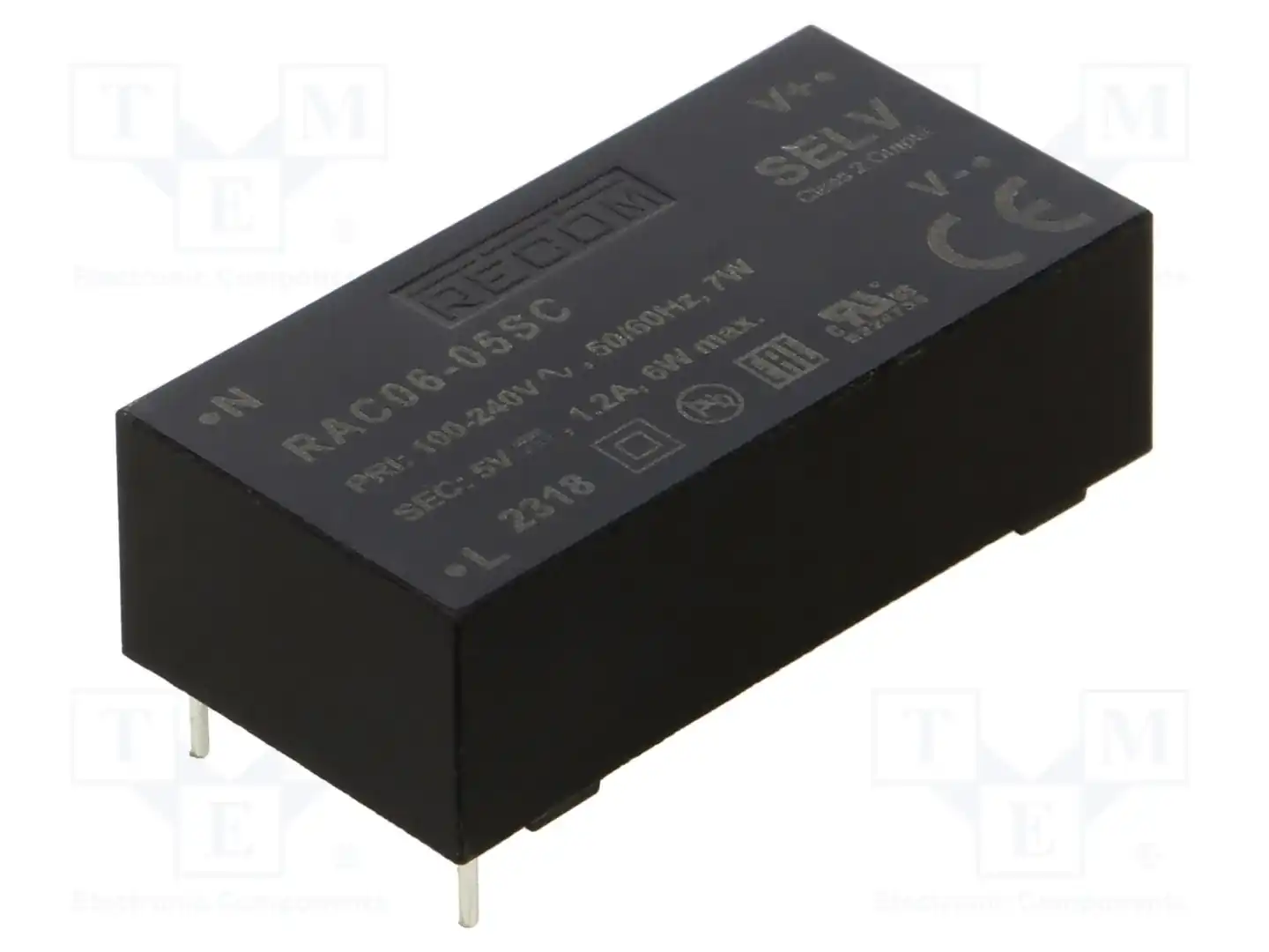 RECOM RAC06-05SC — Преобразователи AC/DC для PCB