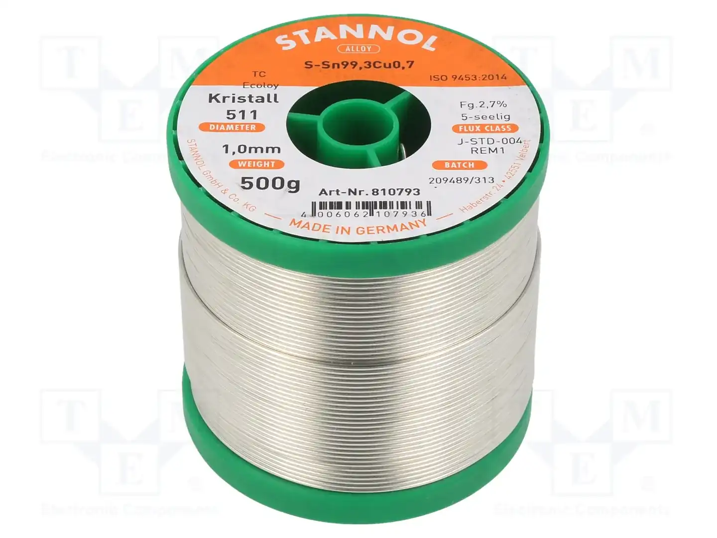 STANNOL 810793 — Паяльные провода бессвинцовые