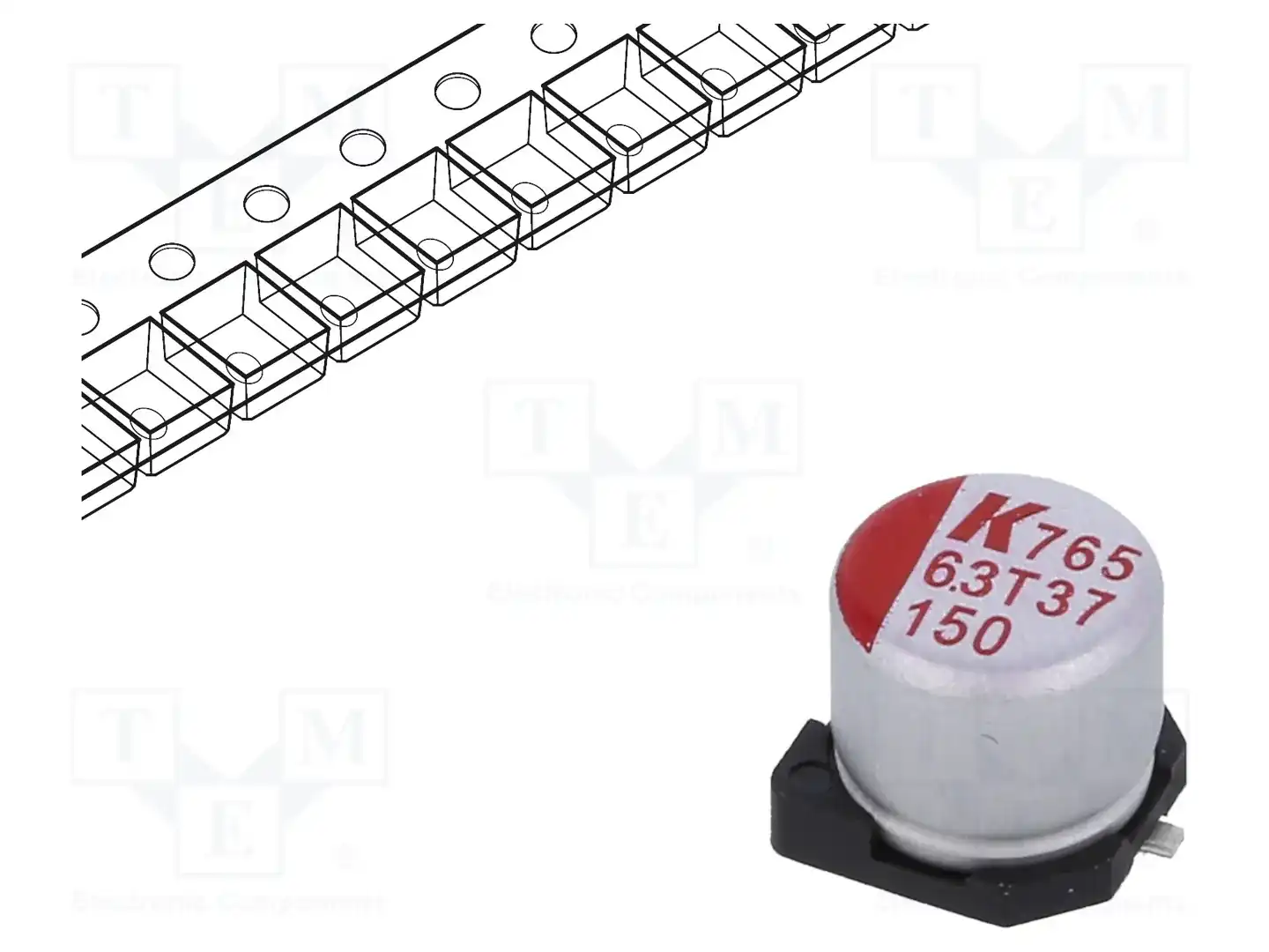 KEMET A765EB157M0JLAE020 — Конденсаторы полимерные SMD
