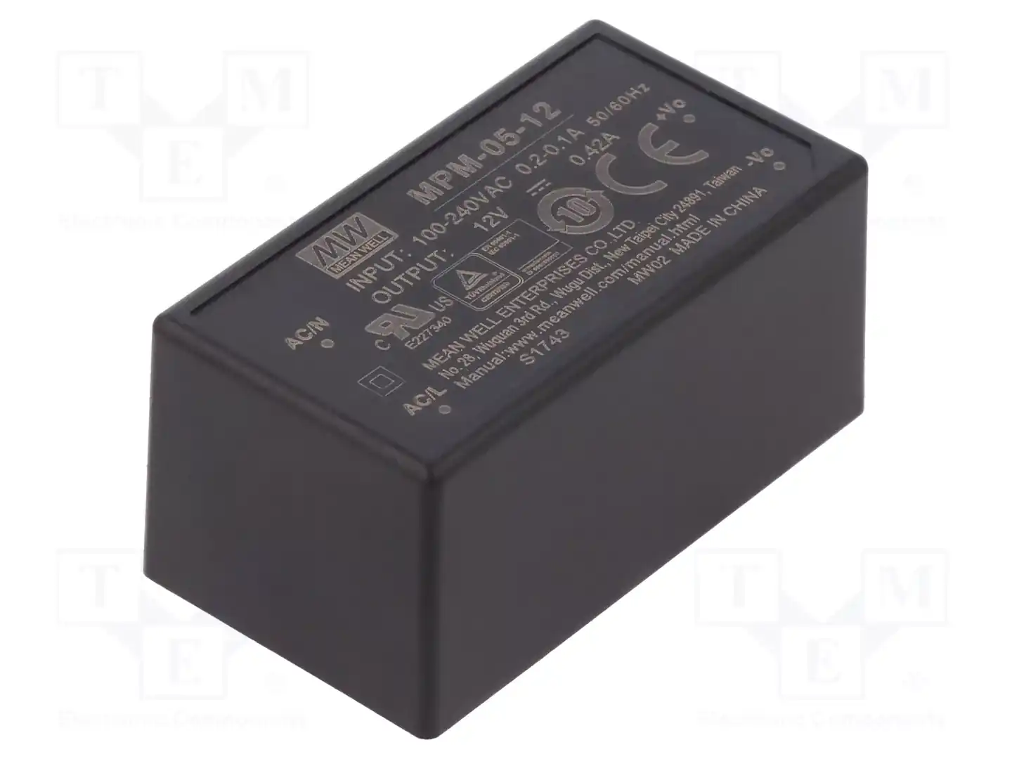 MEAN WELL MPM-05-12 — Преобразователи AC/DC для PCB