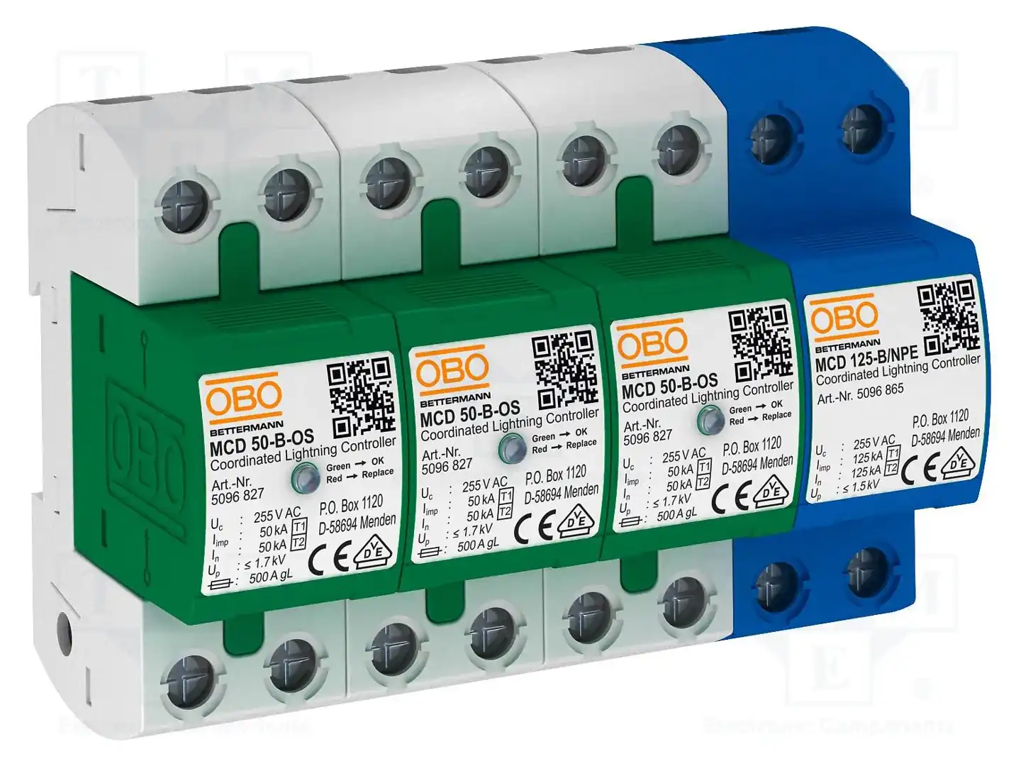 OBO BETTERMANN MCD 50-B 3+1-OS — Ограничители перенапряжения
