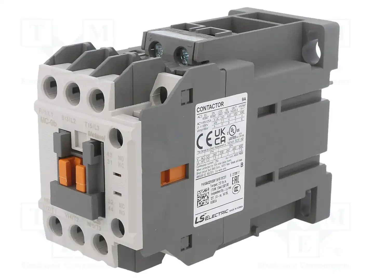 LS ELECTRIC MC-9B 110VDC 1A1B — Контакторы - главные модули