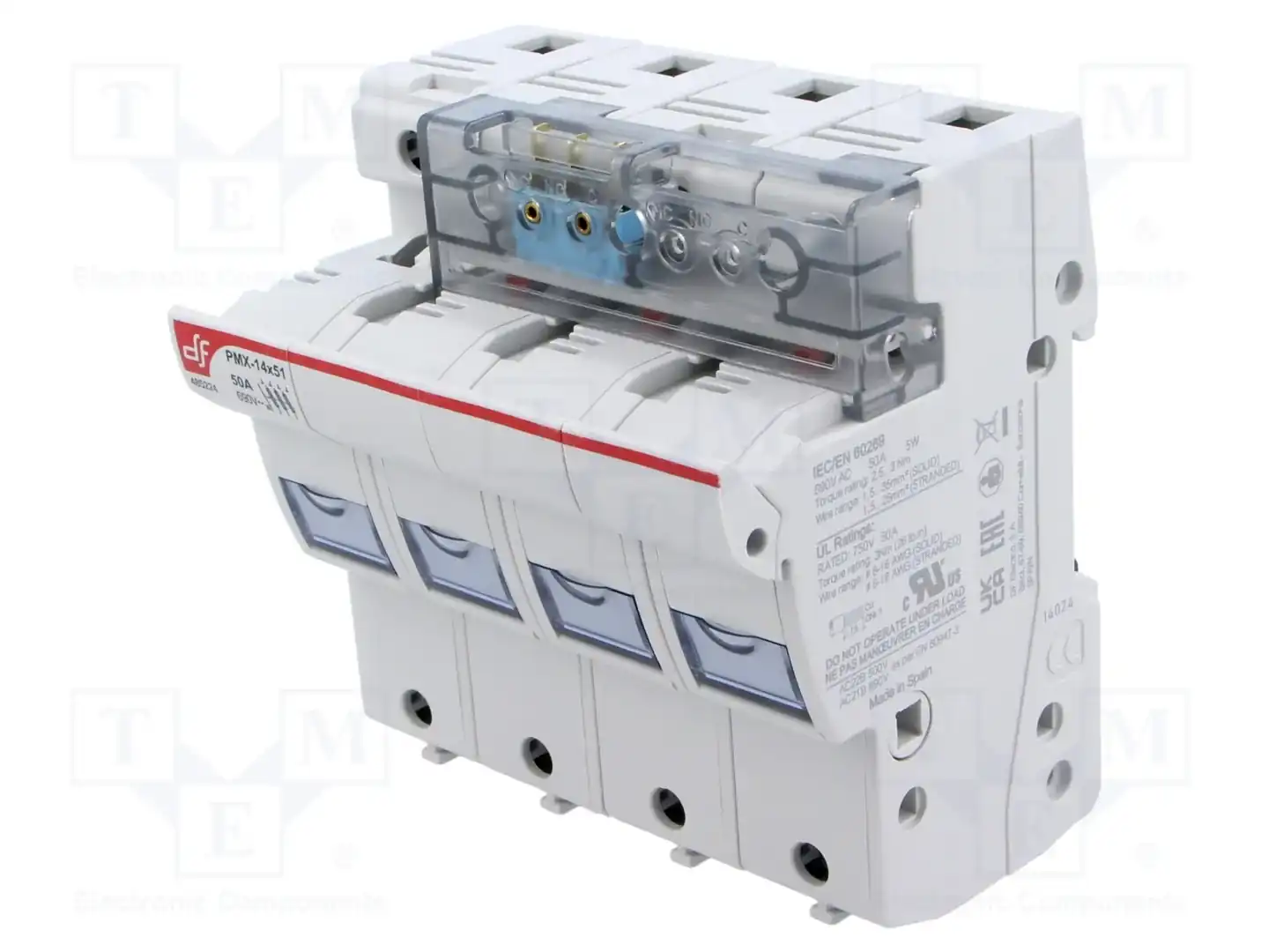 DF ELECTRIC 485224 — Гнезда предохранительные на DIN-рейку