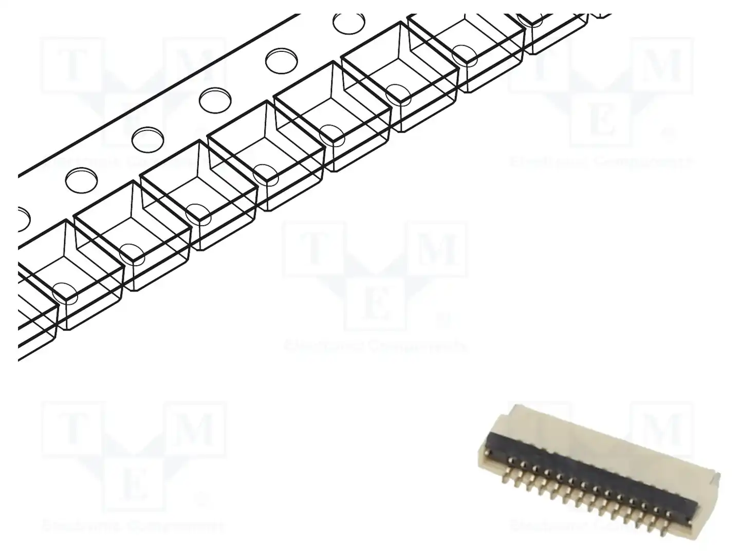 GCT FFC2B28-14-G — Разъeмы FFC/FPC растр 0,5мм