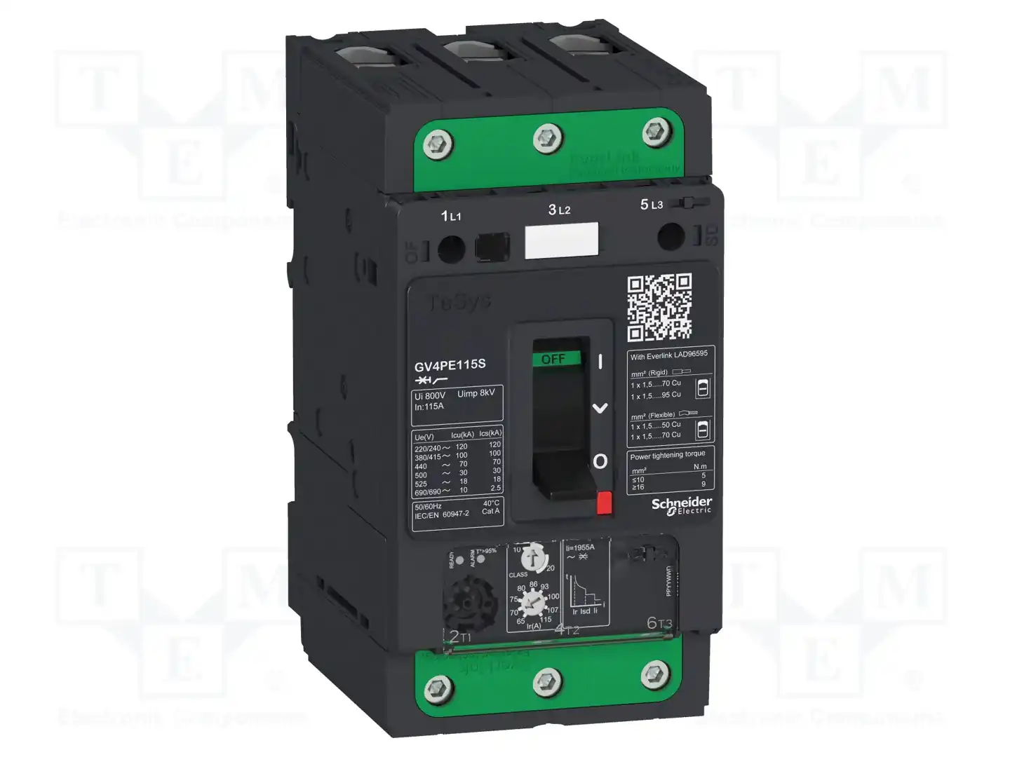 SCHNEIDER ELECTRIC GV4PE115B — Выключатели двигательные