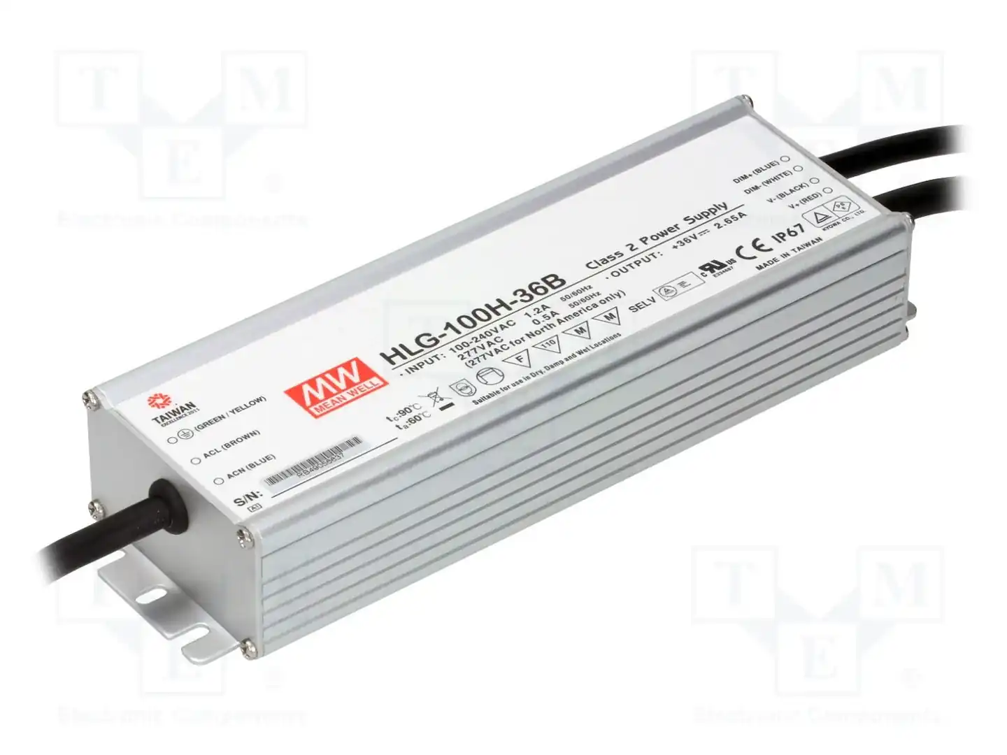 MEAN WELL HLG-100H-36B — Блоки питания для LED