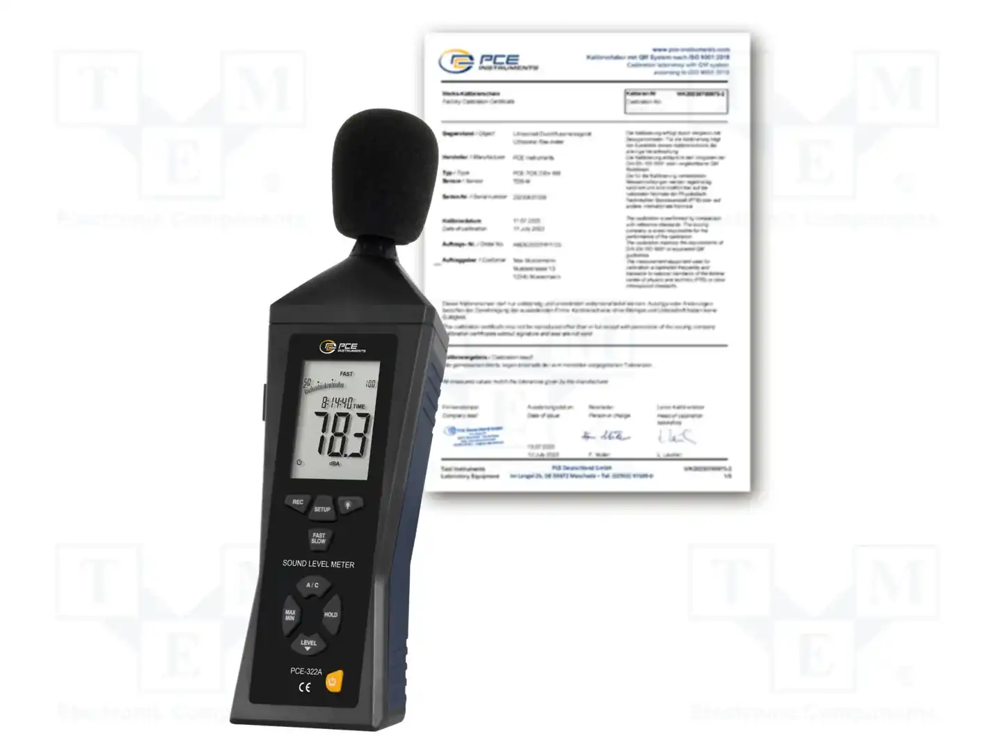 PCE INSTRUMENTS PCE-322A-ICA — Измерители интенсивности звука