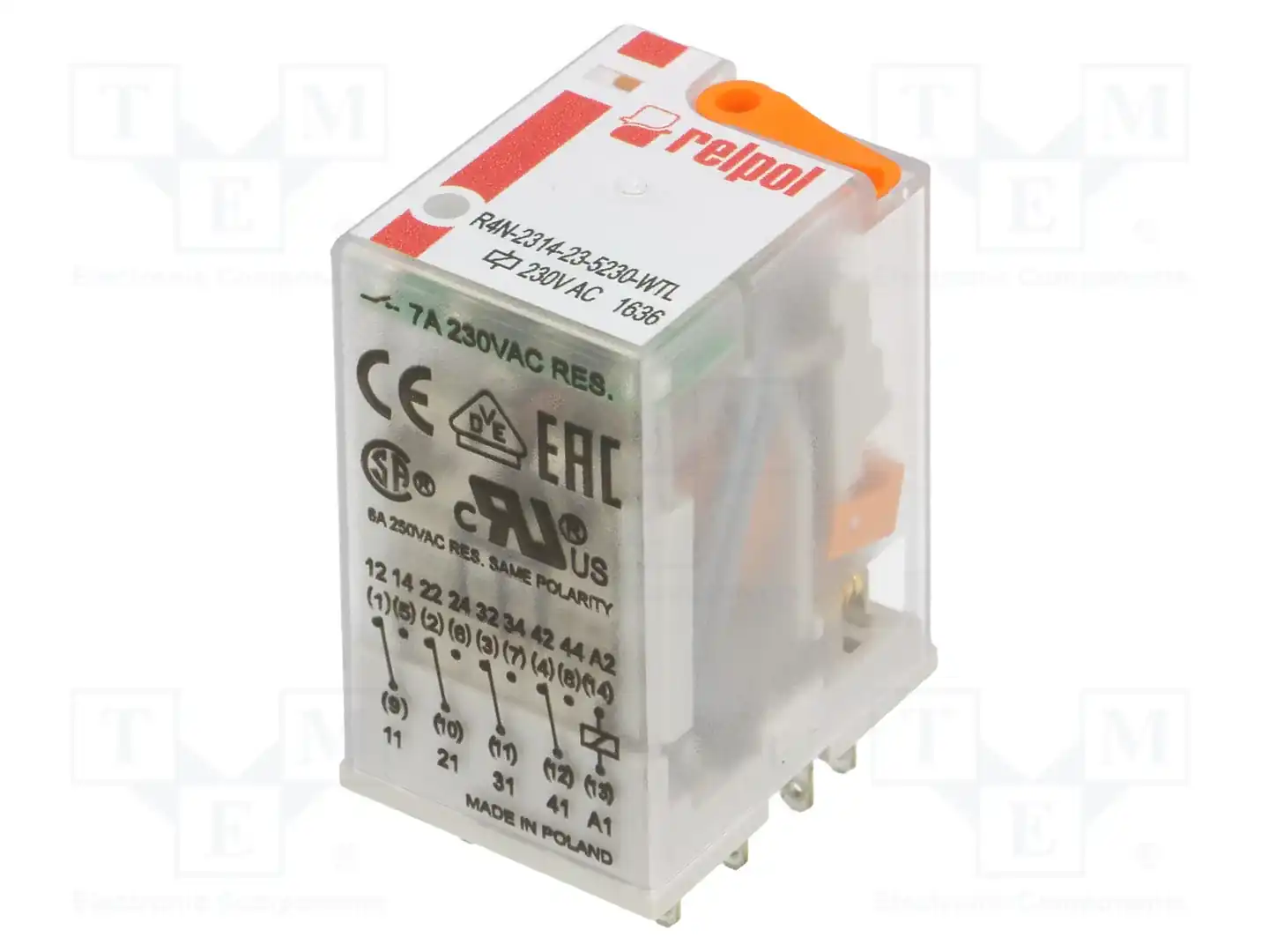 RELPOL R4N-2314-23-5230-WTL — Реле электромагн. промышленные