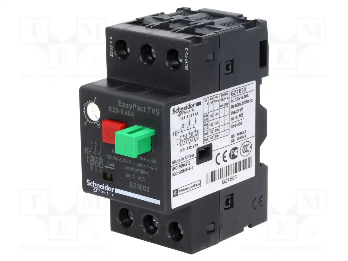 SCHNEIDER ELECTRIC GZ1E03 — Выключатели двигательные