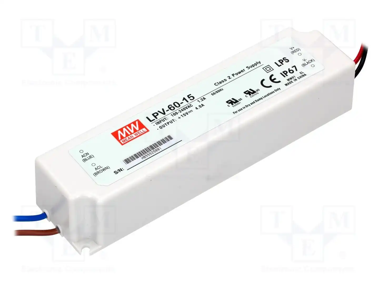 MEAN WELL LPV-60-15 — Блоки питания для LED